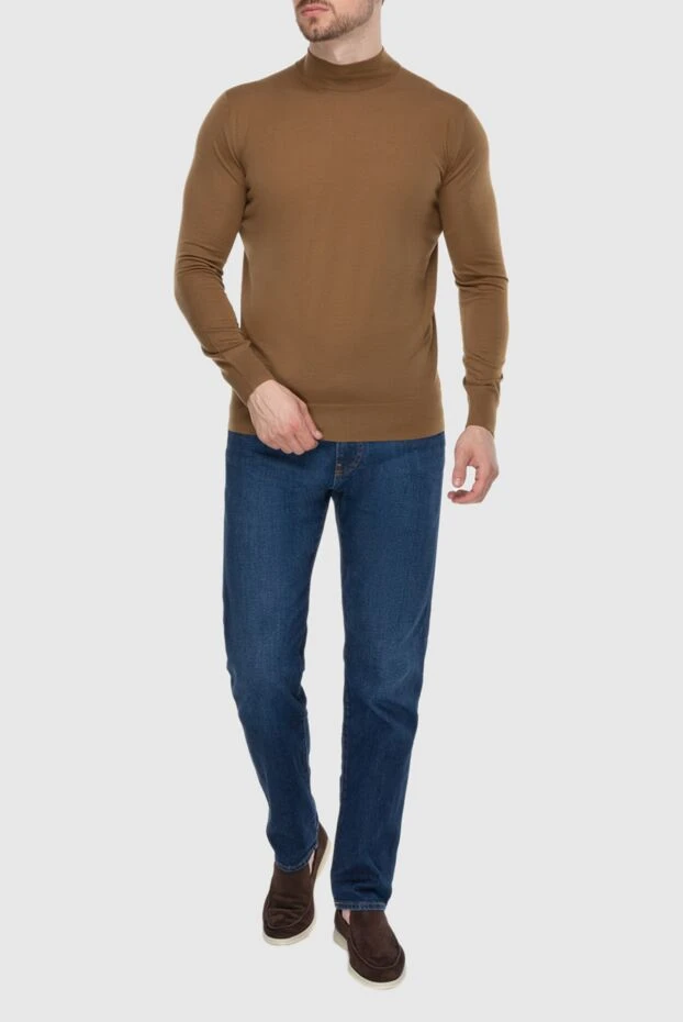 Loro Piana man brown wool jumper for men buy with prices and photos 174036 - photo 2