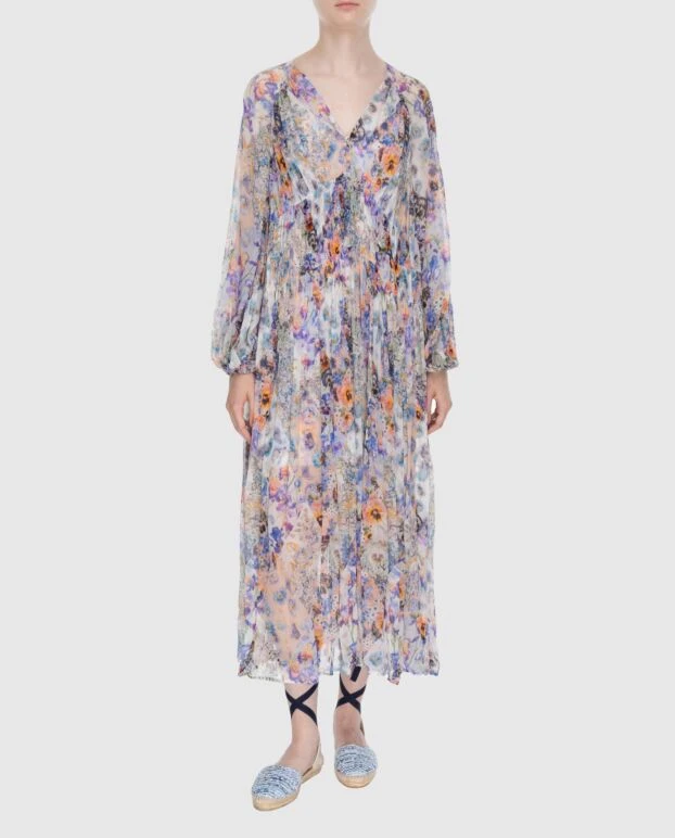 Zimmermann women's dress purple with long sleeves and floral print 174044 - photo 2