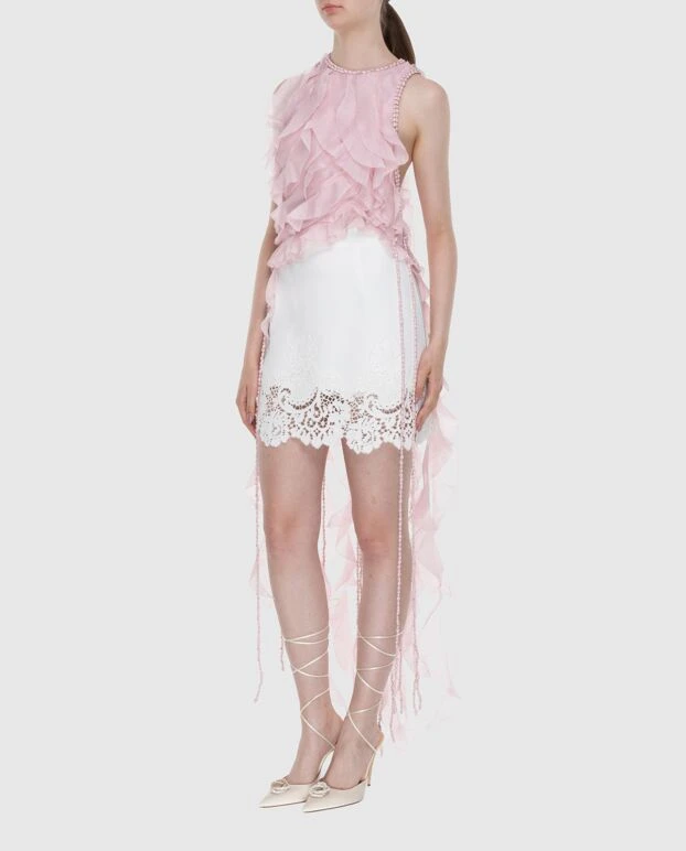 Zimmermann women's pink top with long ruffles 174052 - photo 3