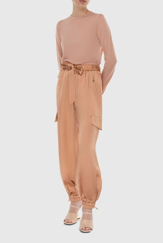 Zimmermann brown women's pants with a belt and pockets 174055 - photo 2