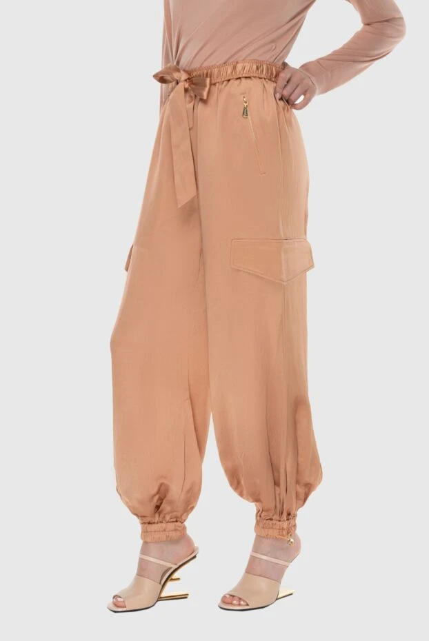 Zimmermann brown women's pants with a belt and pockets 174055 - photo 3