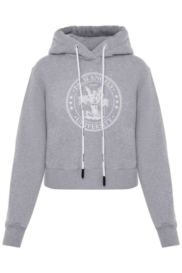 Palm Angels woman gray cotton hoodie for women buy with prices and photos 174067 - photo 1