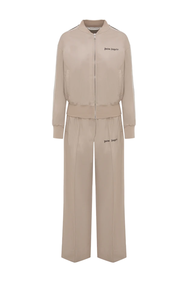 Palm Angels pantsuit made of genuine leather beige for women 174071 - photo 1