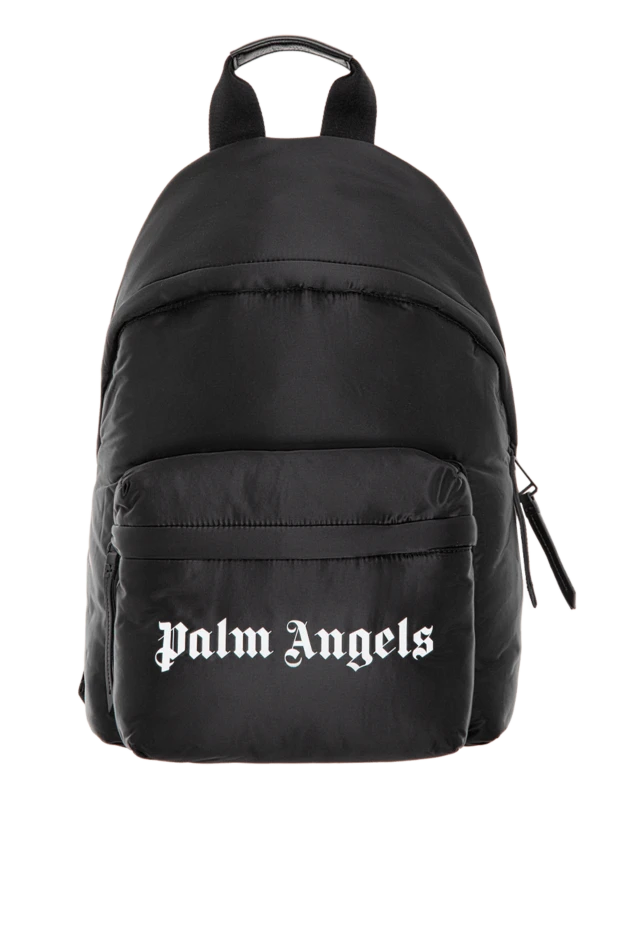 Palm Angels рюкзак мужской черный с белым логотипом 174074 - фото 1