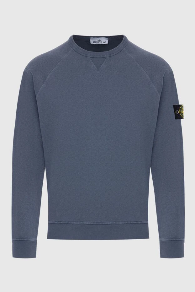 Stone Island мужские свитшот из хлопка серый мужской 174079 - фото 1