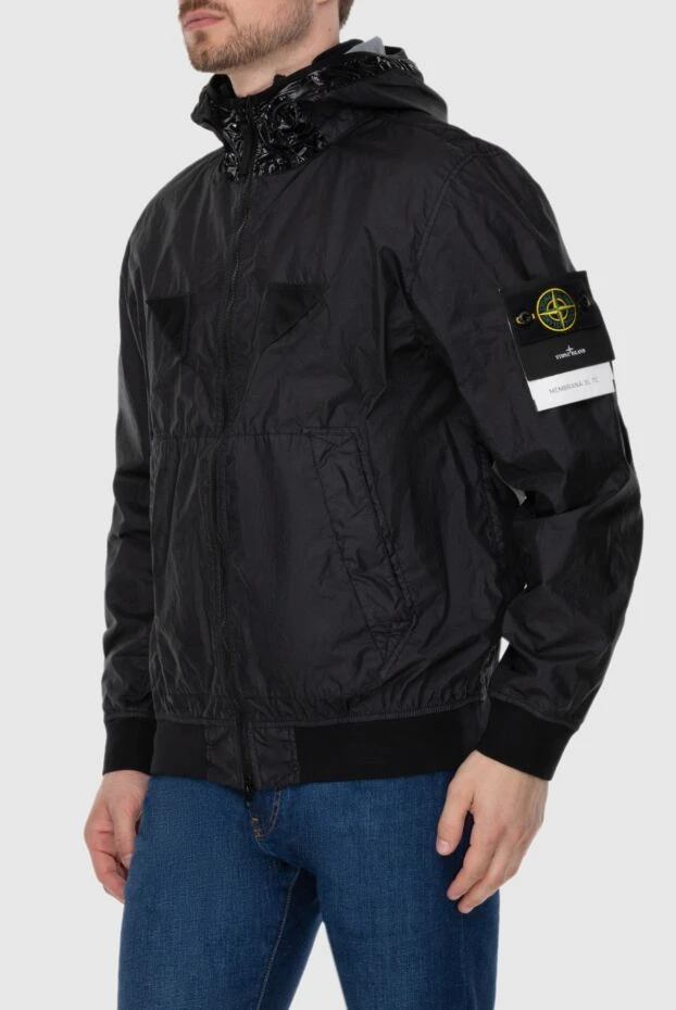 Stone Island мужские куртка из полиамида черная мужская 174101 - фото 3