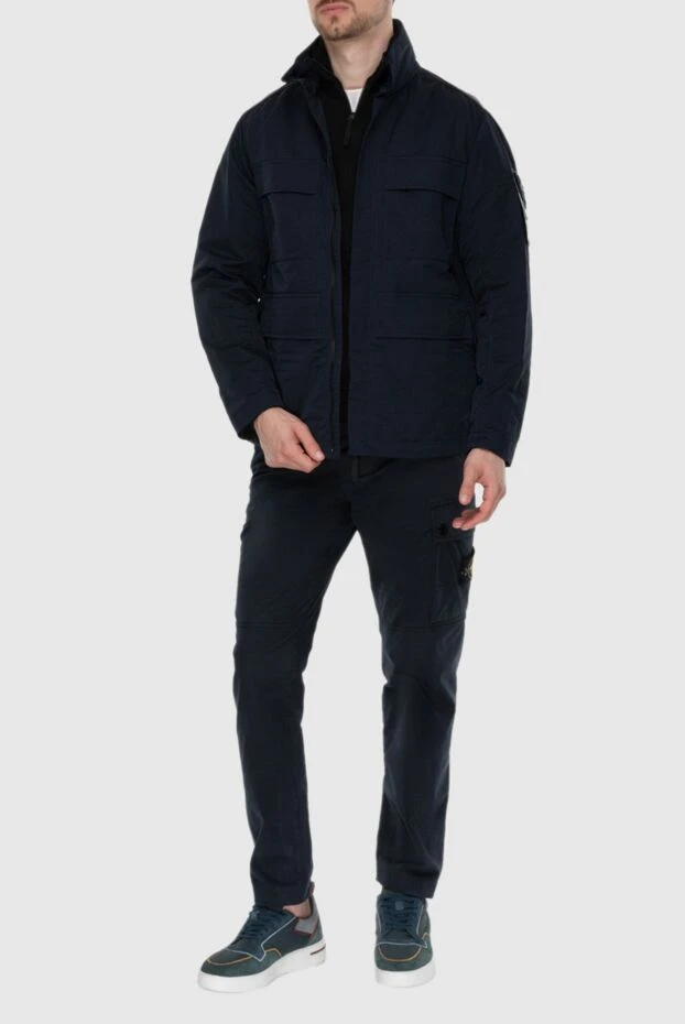 Stone Island man blue polyamide jacket for men buy with prices and photos 174105 - photo 2
