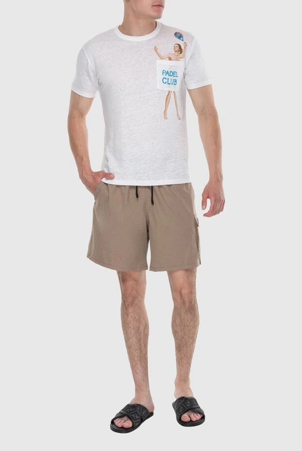 MC2 Saint Barth мужские футболка из льна белая мужская купить с ценами и фото 174109 - фото 2