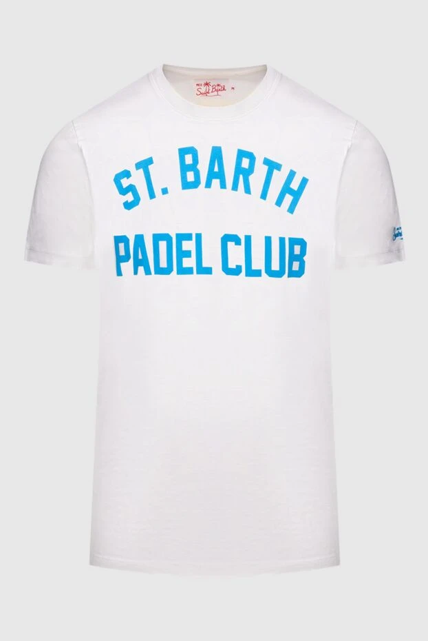 MC2 Saint Barth мужские футболка из хлопка белая мужская купить с ценами и фото 174110 - фото 1