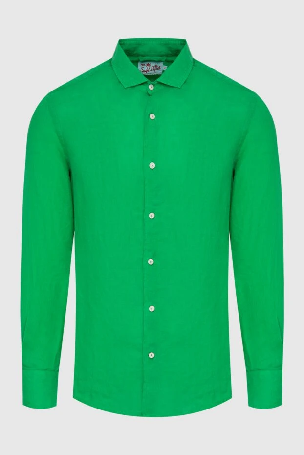 MC2 Saint Barth man men's green linen shirt buy with prices and photos 174115 - photo 1