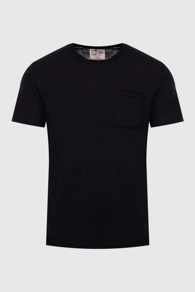 MC2 Saint Barth man black linen t-shirt for men buy with prices and photos 174117 - photo 1