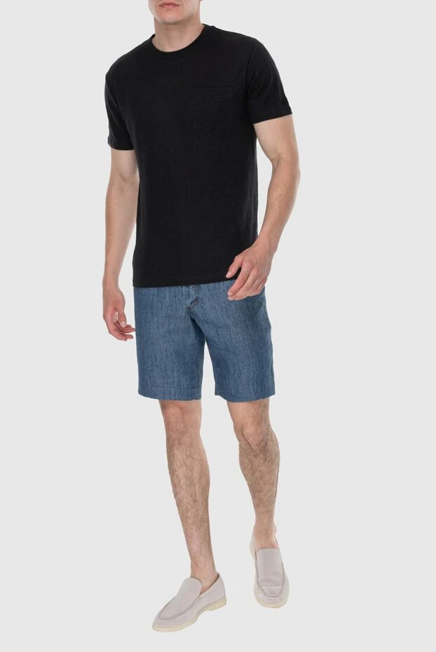 MC2 Saint Barth мужские футболка из льна черная мужская купить с ценами и фото 174117 - фото 2
