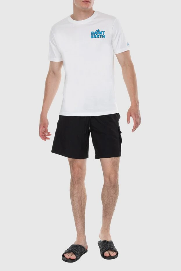 MC2 Saint Barth мужские футболка из хлопка белая мужская купить с ценами и фото 174118 - фото 2