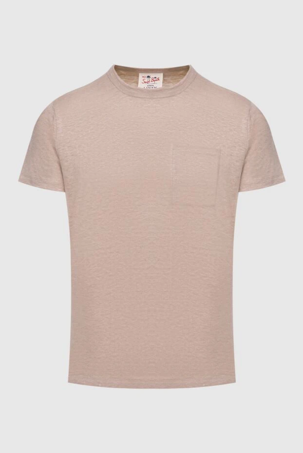 MC2 Saint Barth man beige linen t-shirt for men buy with prices and photos 174126 - photo 1