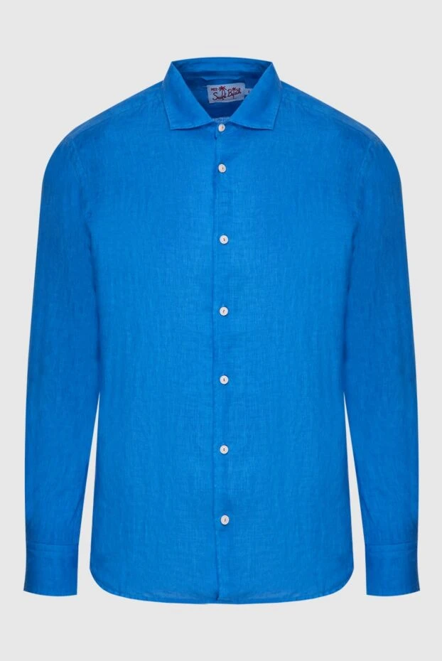 MC2 Saint Barth blue linen shirt for men 174132 - photo 1