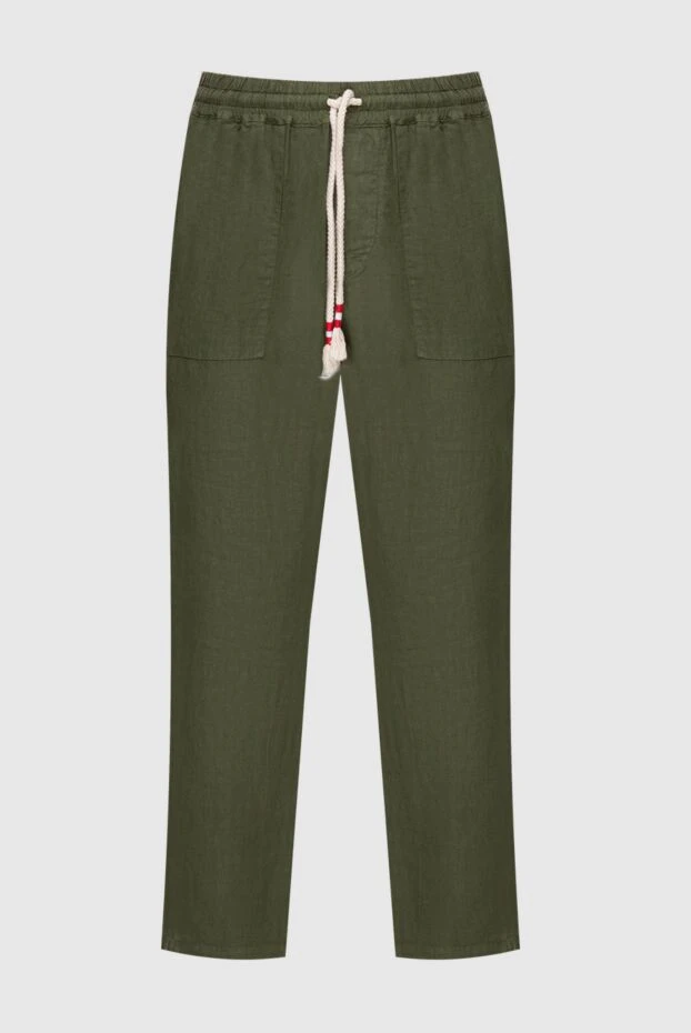 MC2 Saint Barth мужские брюки из льна зеленые мужские купить с ценами и фото 174134 - фото 1