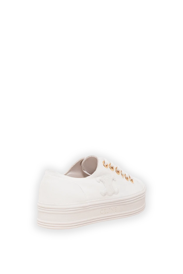 Celine women's sneakers with a logo white 174138 - photo 3