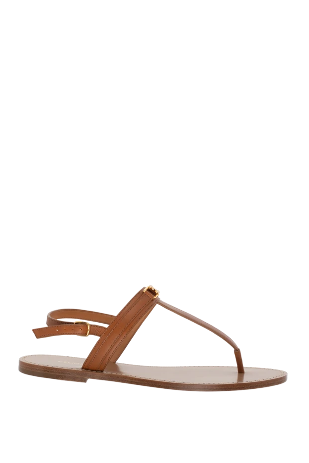 Celine woman brown leather flip-flops for women buy with prices and photos 174144 - photo 1