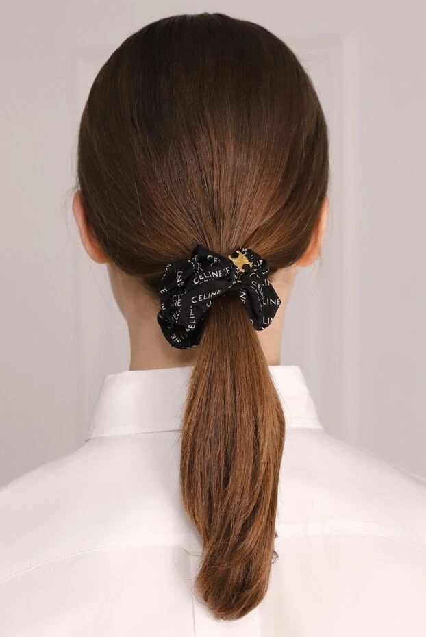 Celine женские резинка для волос из шелка черная женская купить с ценами и фото 174155 - фото 2