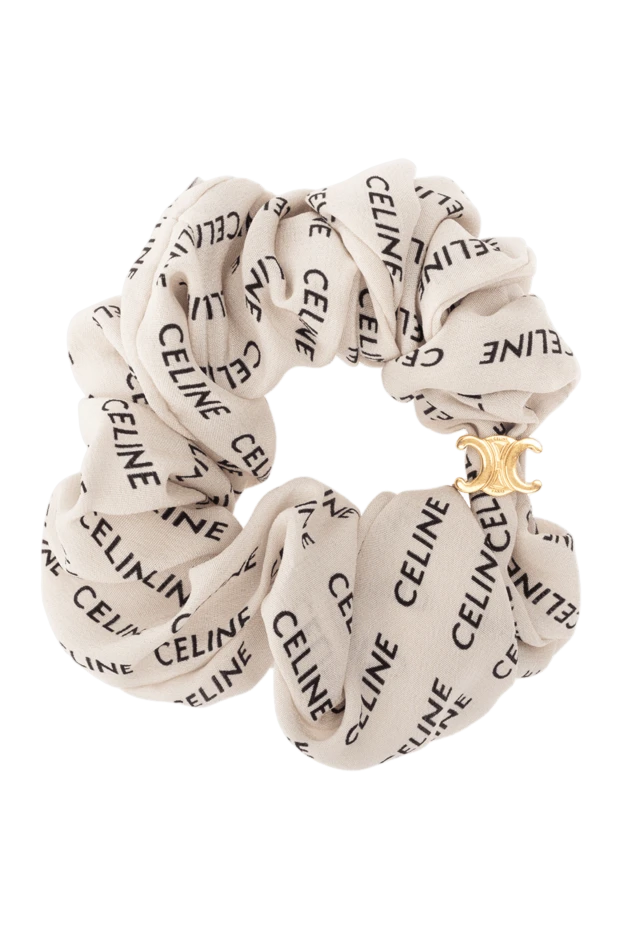 Celine woman beige silk scrunchie for women buy with prices and photos 174156 - photo 1
