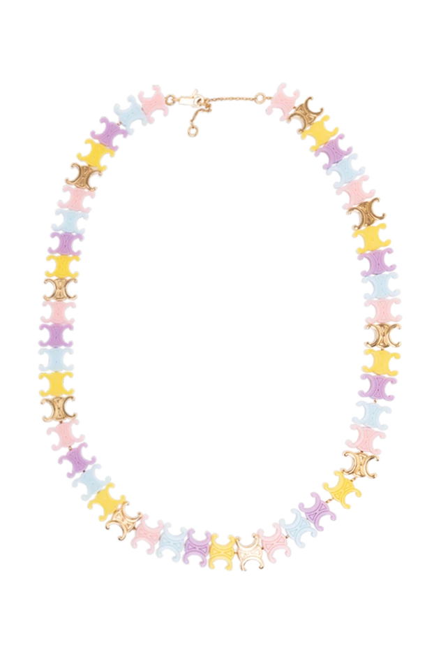 Women's multicolored necklace with logo