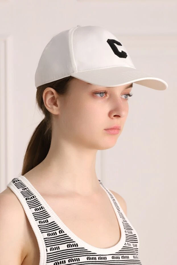 Celine woman white cotton cap for women 174166 - photo 2