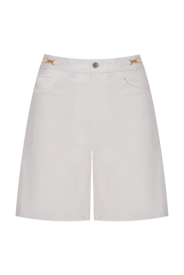 Celine женские шорты из хлопка белые женские купить с ценами и фото 174179 - фото 1