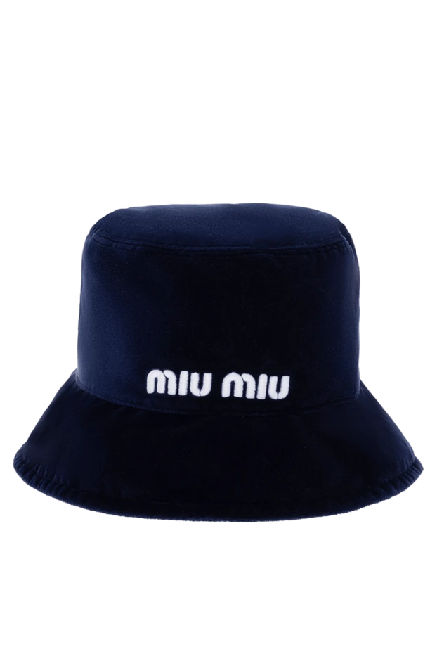 Miu Miu woman blue cotton panama for women buy with prices and photos 174203 - photo 1