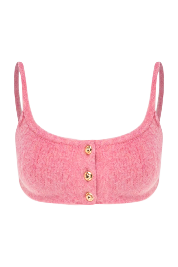 Miu Miu woman pink wool and polyamide top for women buy with prices and photos 174218 - photo 1