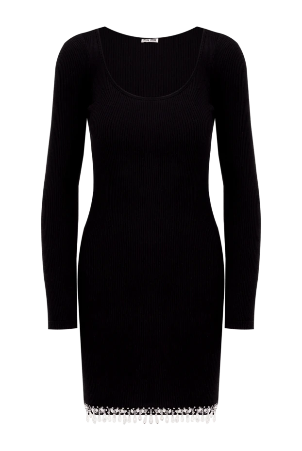 Miu Miu woman black cotton dress for women buy with prices and photos 174219 - photo 1