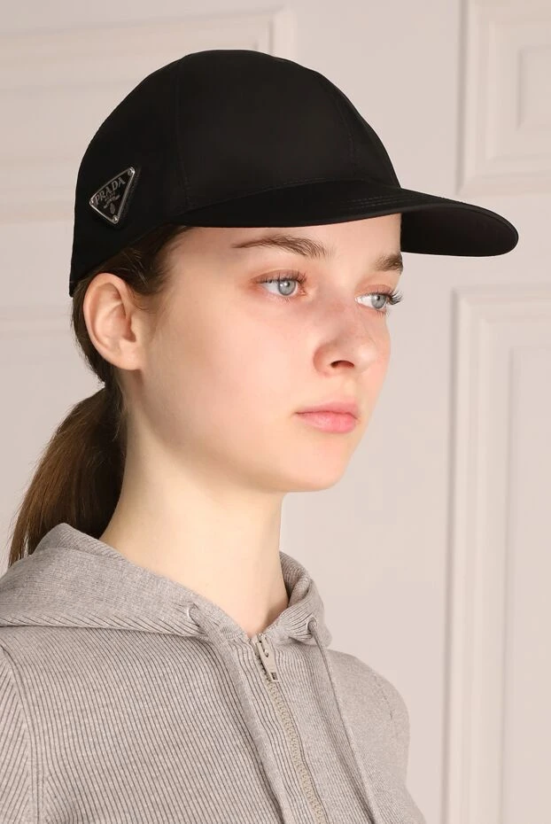 Prada woman black polyamide cap for women buy with prices and photos 174233 - photo 2