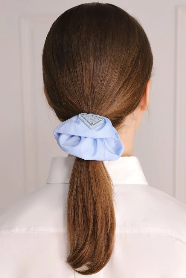 Prada woman blue polyamide scrunchie for women 174240 - photo 2