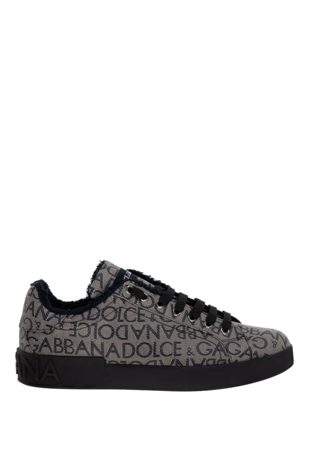 Dolce & Gabbana snickers made of cotton and polyester gray men's 174266 - photo 1