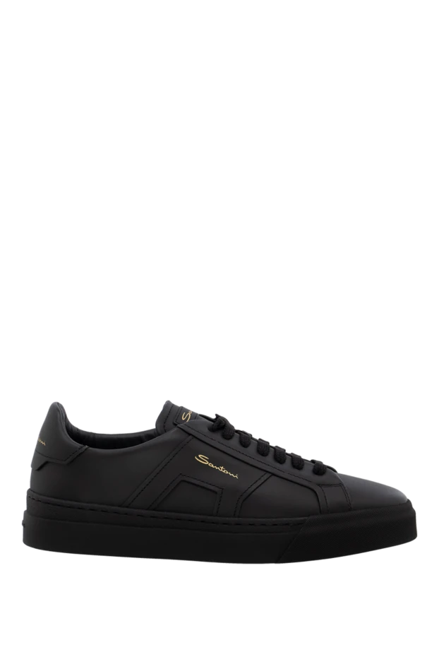 Santoni woman black leather sneakers for women 174314 - photo 1