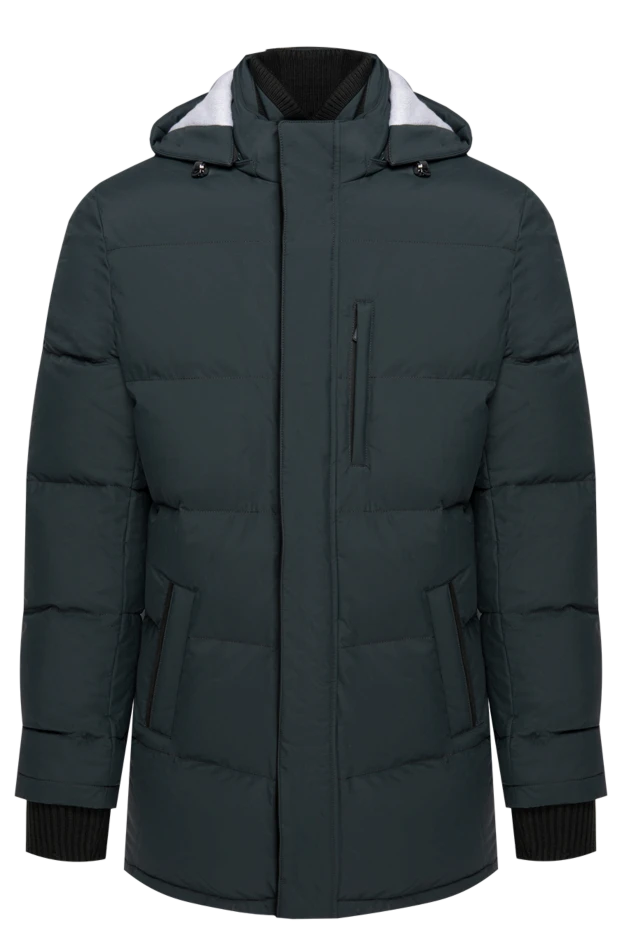 Enrico Mandelli men's down jacket green with detachable hood 174340 - photo 1