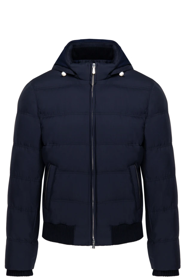 Enrico Mandelli men's down jacket blue with detachable hood 174342 - photo 1