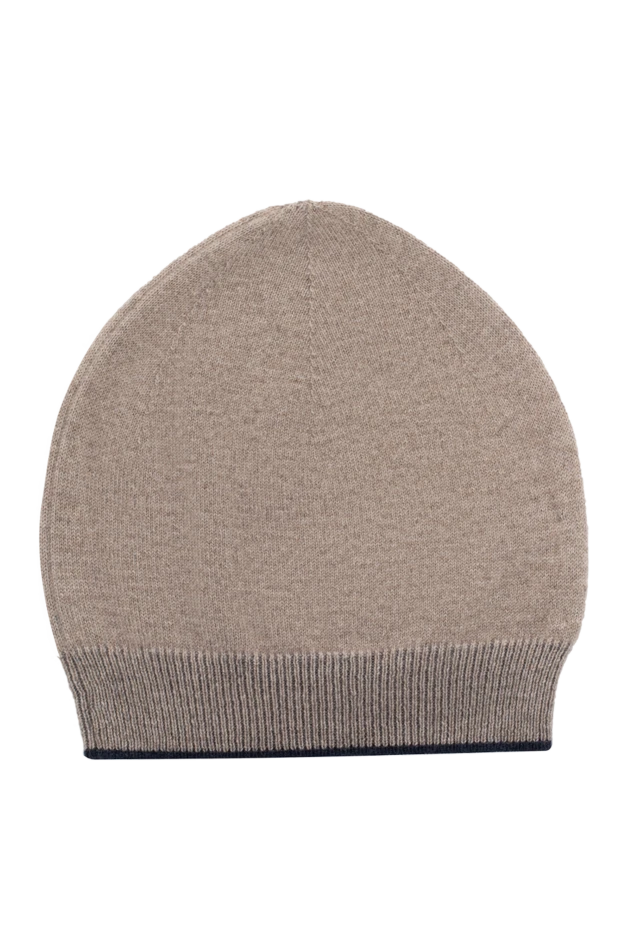 Stefano Ricci cashmere and silk beige men's hat 174353 - photo 3
