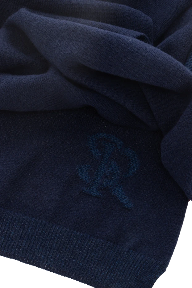 Stefano Ricci scarf from cashmere silk blue for men 174364 - photo 3