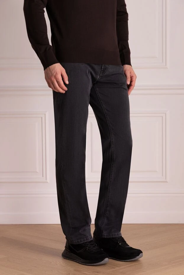 Stefano Ricci джинсы серые мужские 174372 - фото 3