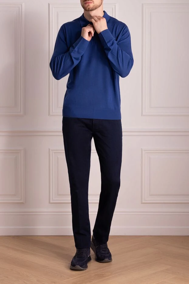 Stefano Ricci джинсы синие мужские 174373 - фото 2