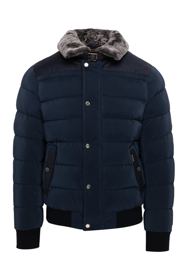 Moorer man men's down jacket made of polyamide and polyester blue buy with prices and photos 174414 - photo 1