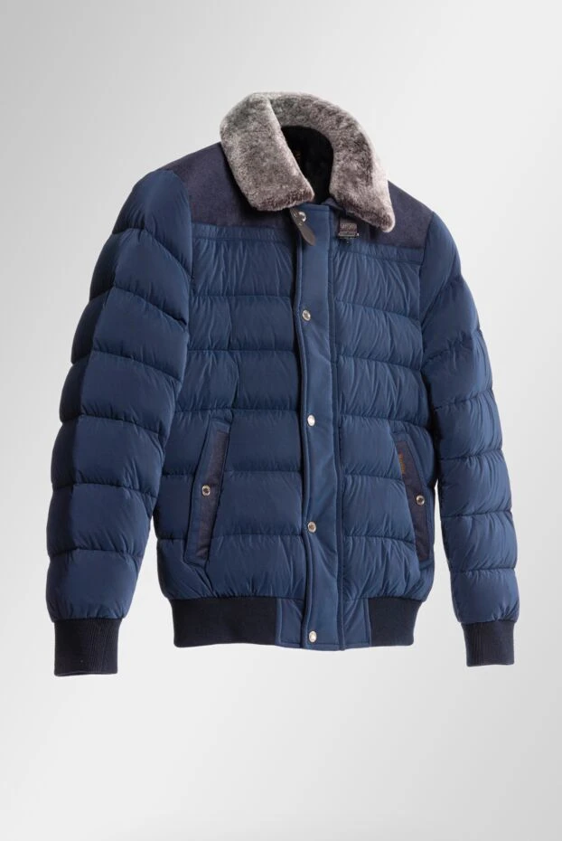 Moorer men's down jacket made of polyamide and polyester blue 174414 - photo 2