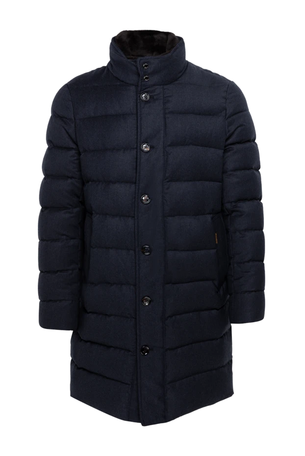 Moorer man blue woolen down jacket for men 174415 - photo 1