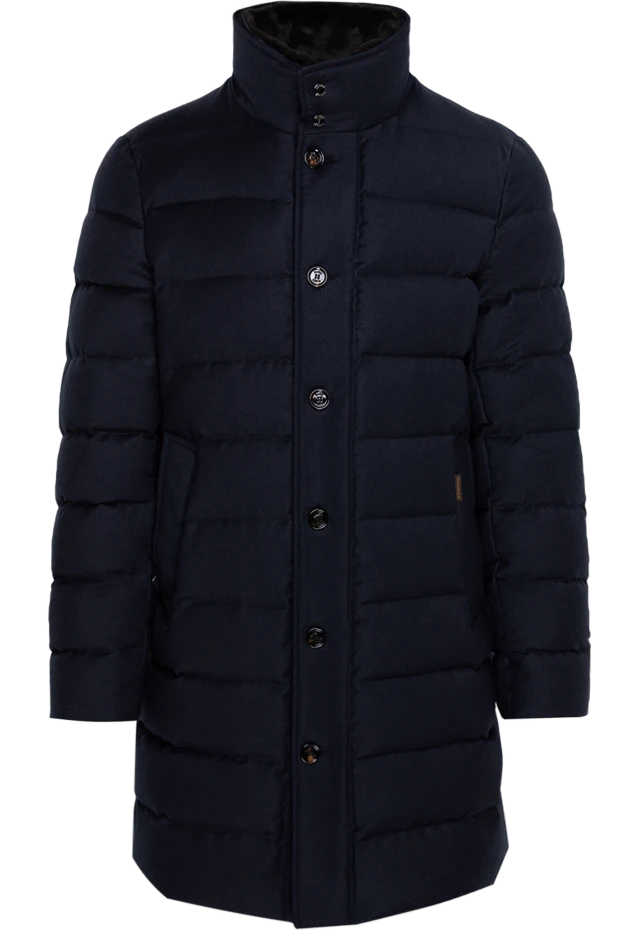 Moorer man blue woolen down jacket for men 174416 - photo 1