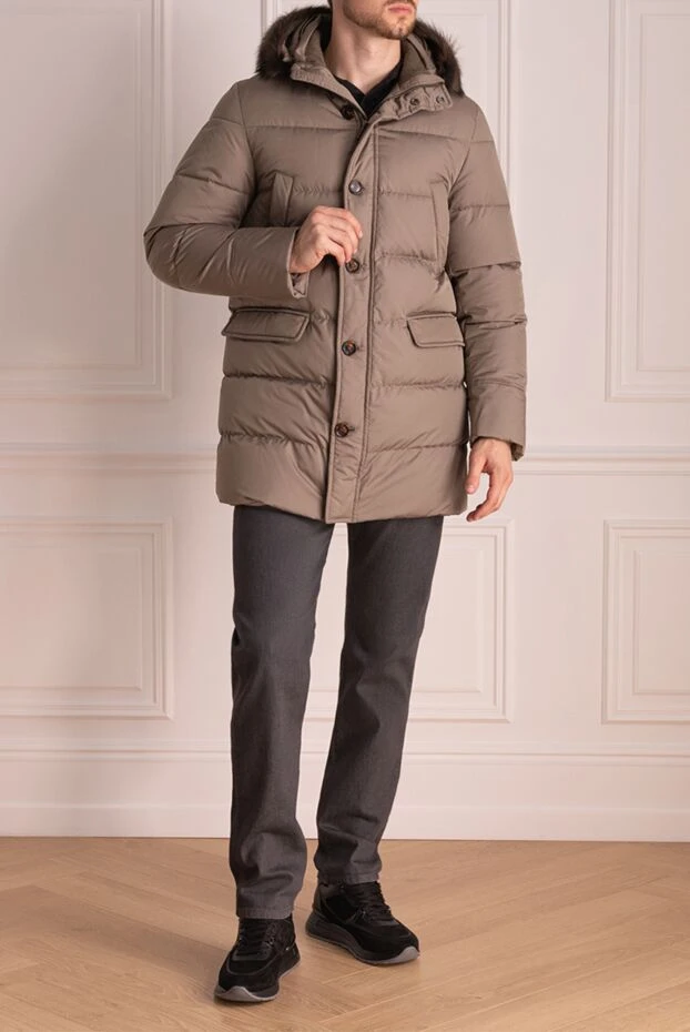 Moorer man beige polyamide down jacket for men buy with prices and photos 174425 - photo 2