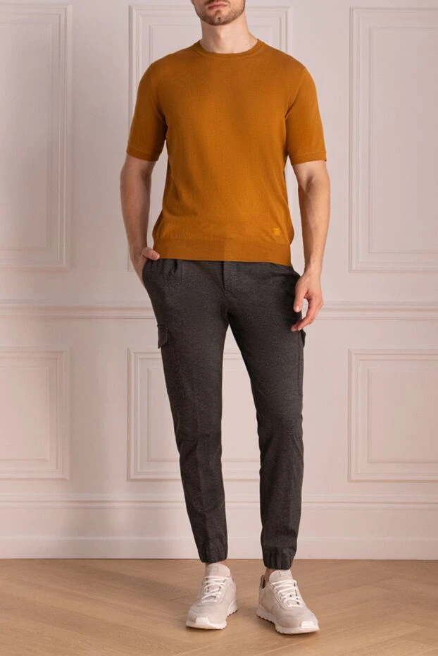 PT01 (Pantaloni Torino) мужские брюки мужские серые купить с ценами и фото 174443 - фото 2
