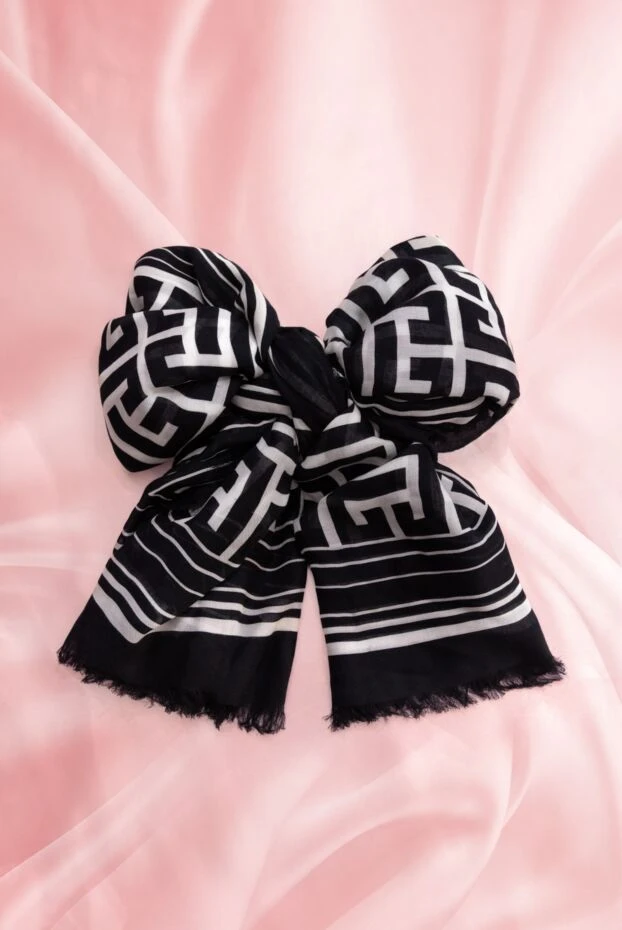 Balmain black women's modal scarf 174452 - photo 3