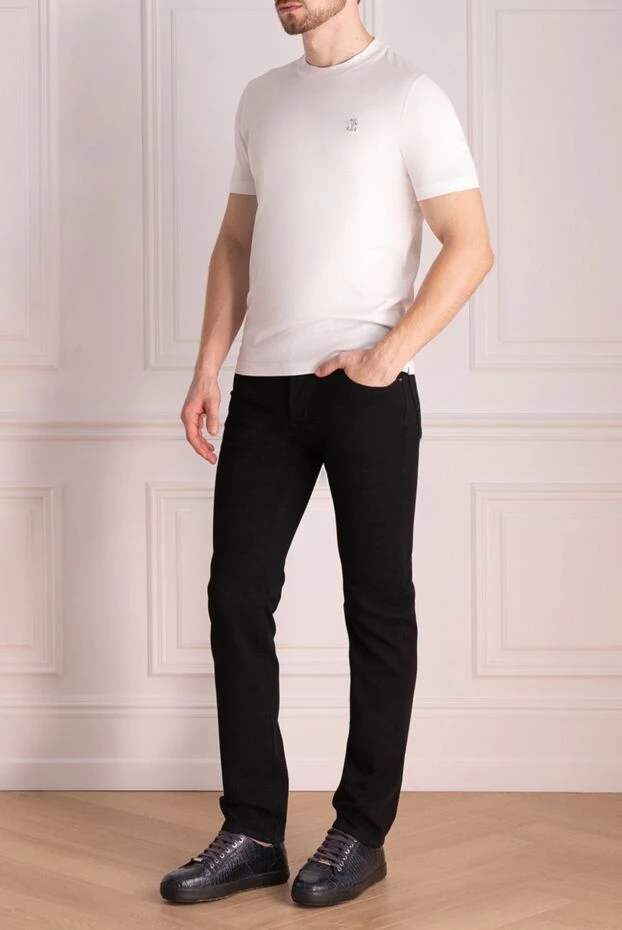 Brunello Cucinelli футболка из хлопка белая мужская 174530 - фото 2