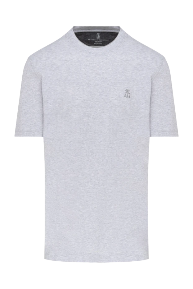 Brunello Cucinelli gray cotton t-shirt for men 174533 - photo 1