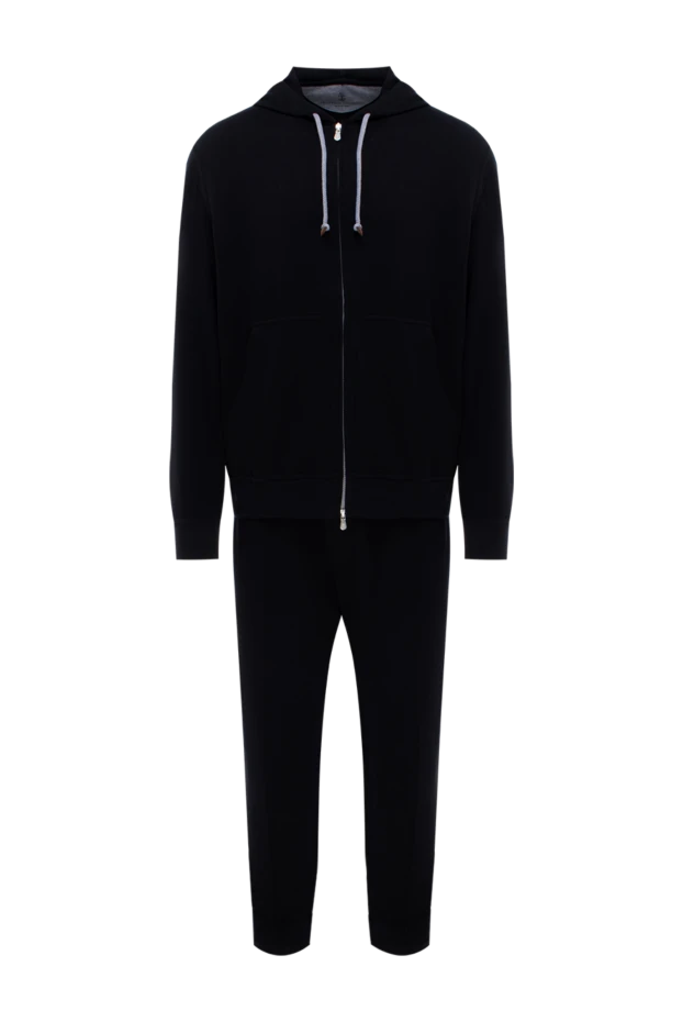 Brunello Cucinelli костюм спортивный мужской из хлопка и полиамида черный 174547 - фото 1